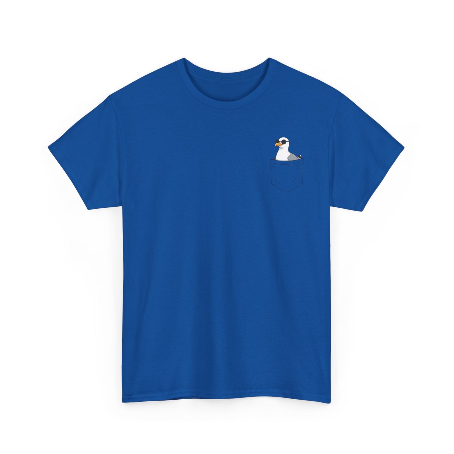 Möwe in der Brusttasche - T-Shirt