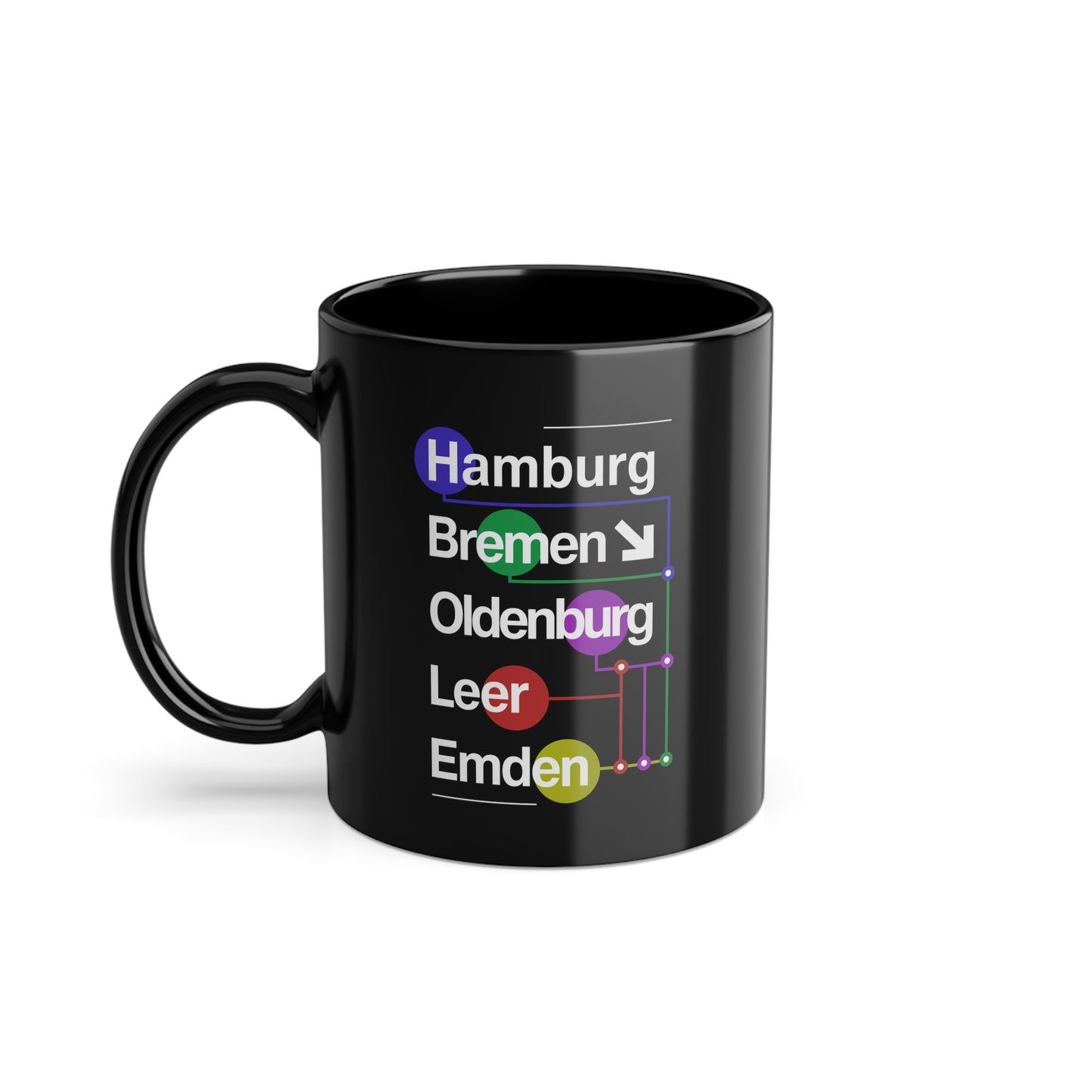 Nordroute - U-Bahn Style - Tasse