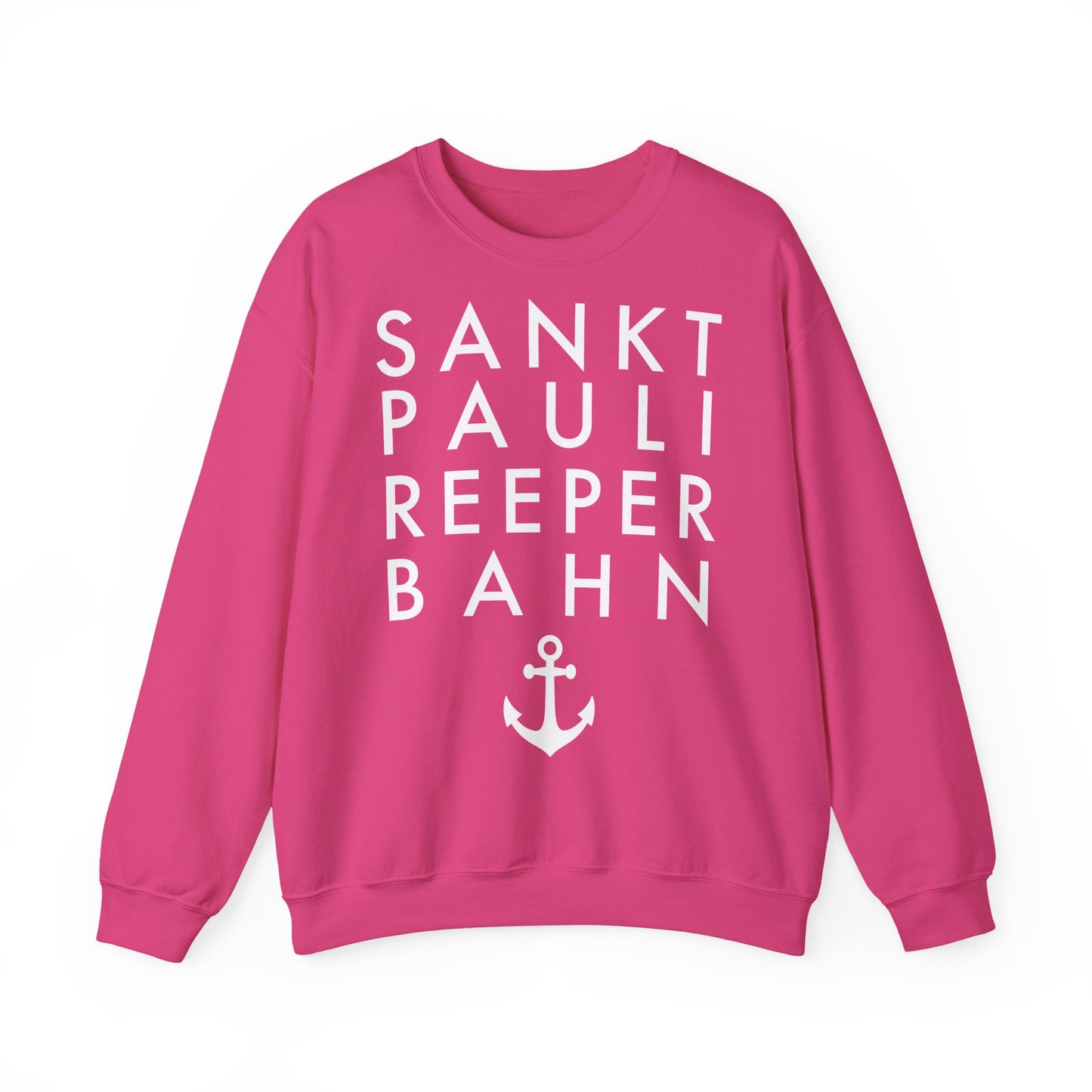 St. Pauli - Reeperbahn - mit Anker - Sweatshirt