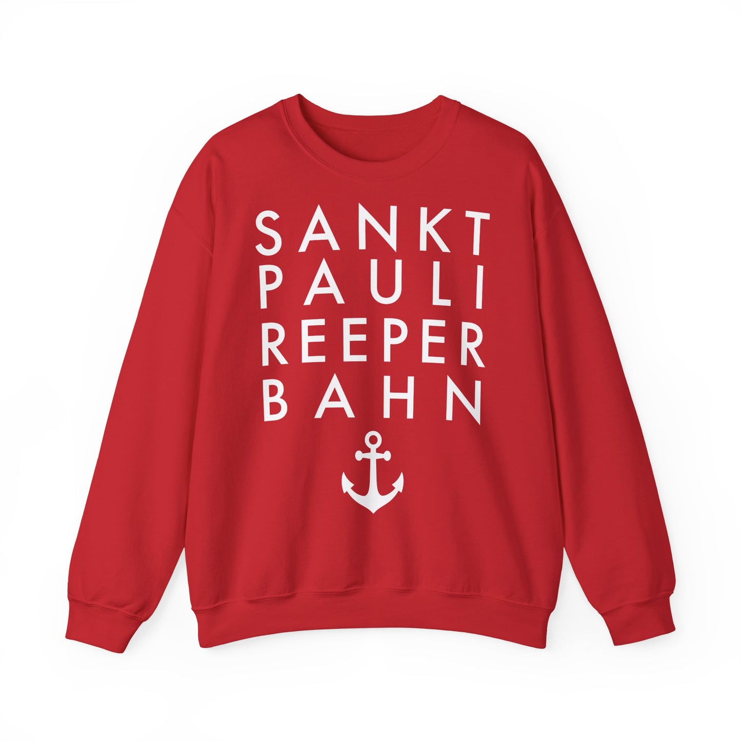 St. Pauli - Reeperbahn - mit Anker - Sweatshirt