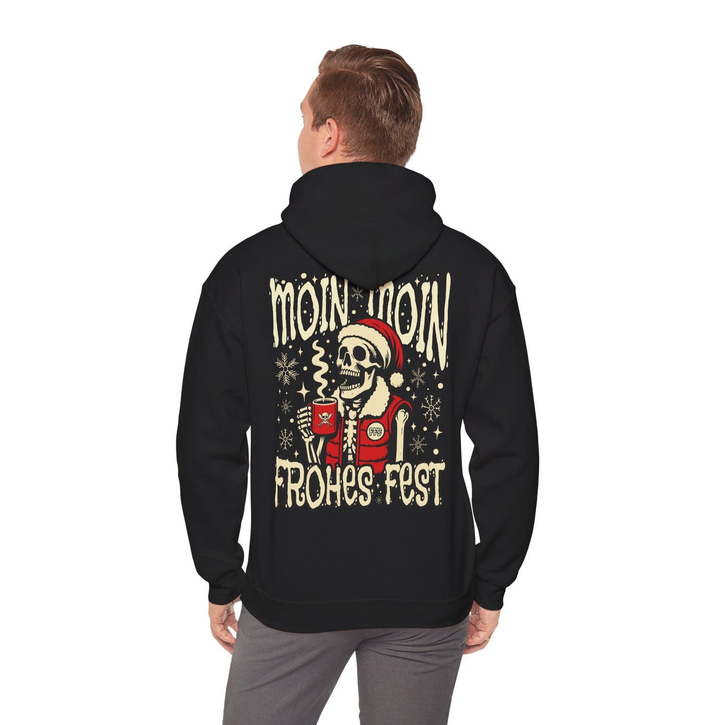 Moin Moin Frohes Fest - Hoodie (Rücken Druck)