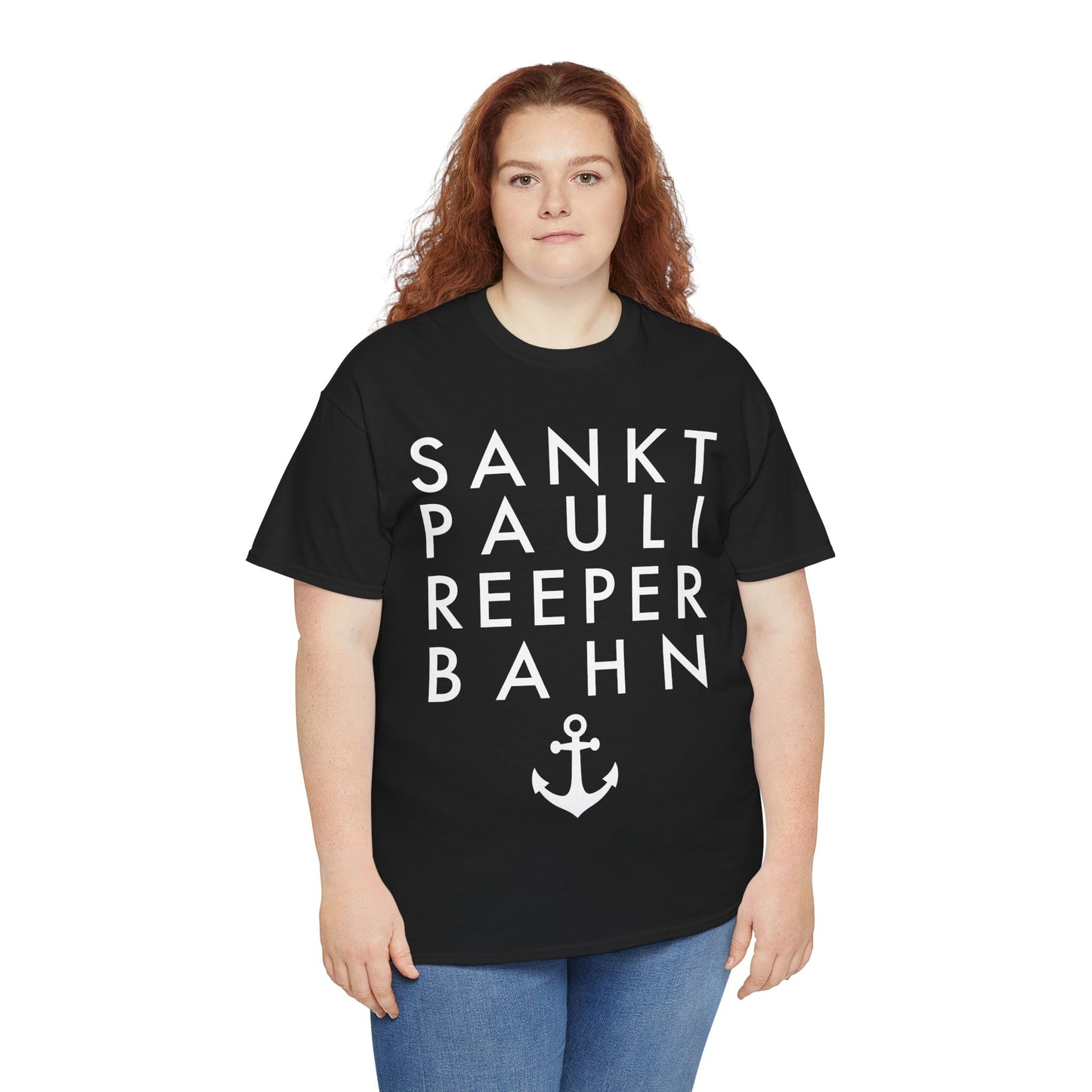St. Pauli - Reeperbahn mit Anker - T-Shirt