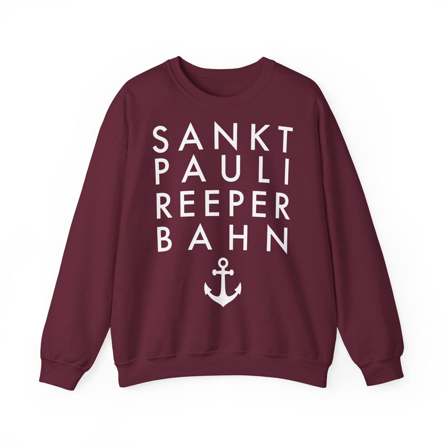 St. Pauli - Reeperbahn - mit Anker - Sweatshirt