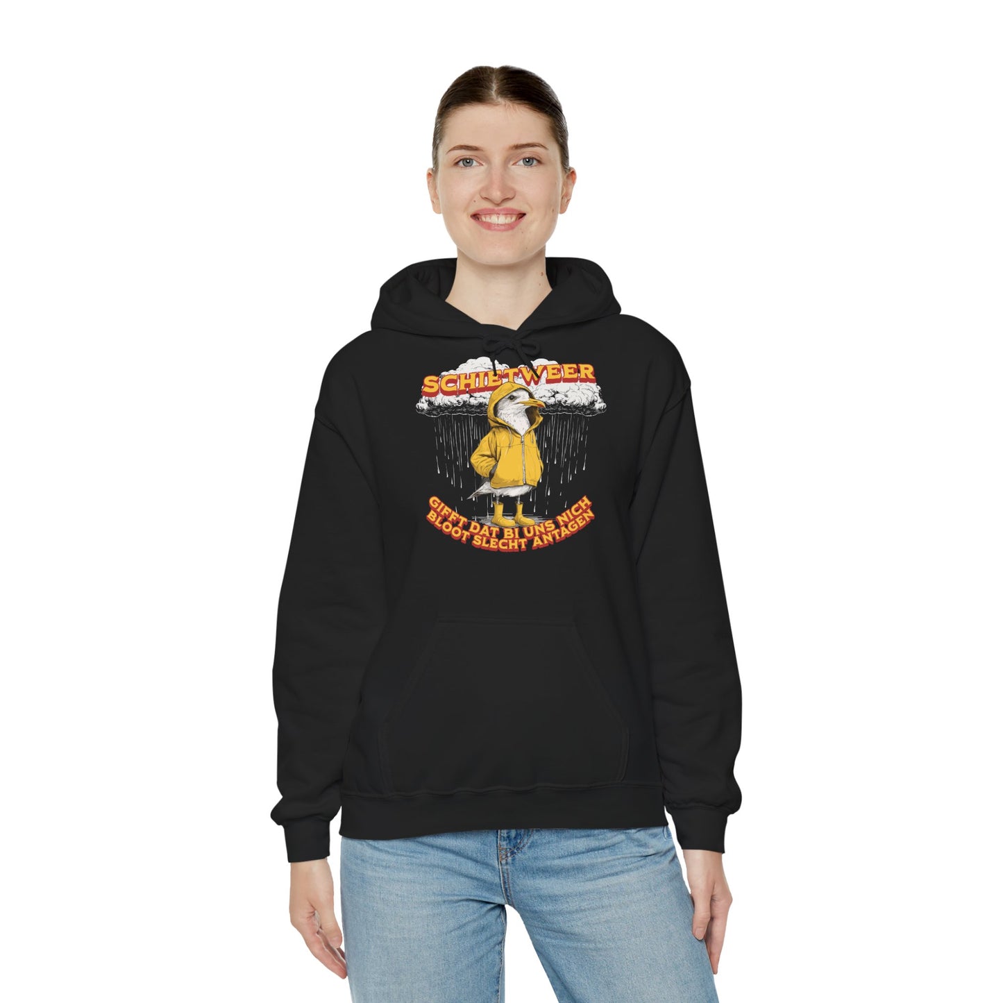 Schietweer - Möwe im Ostfriesennerz - Hoodie