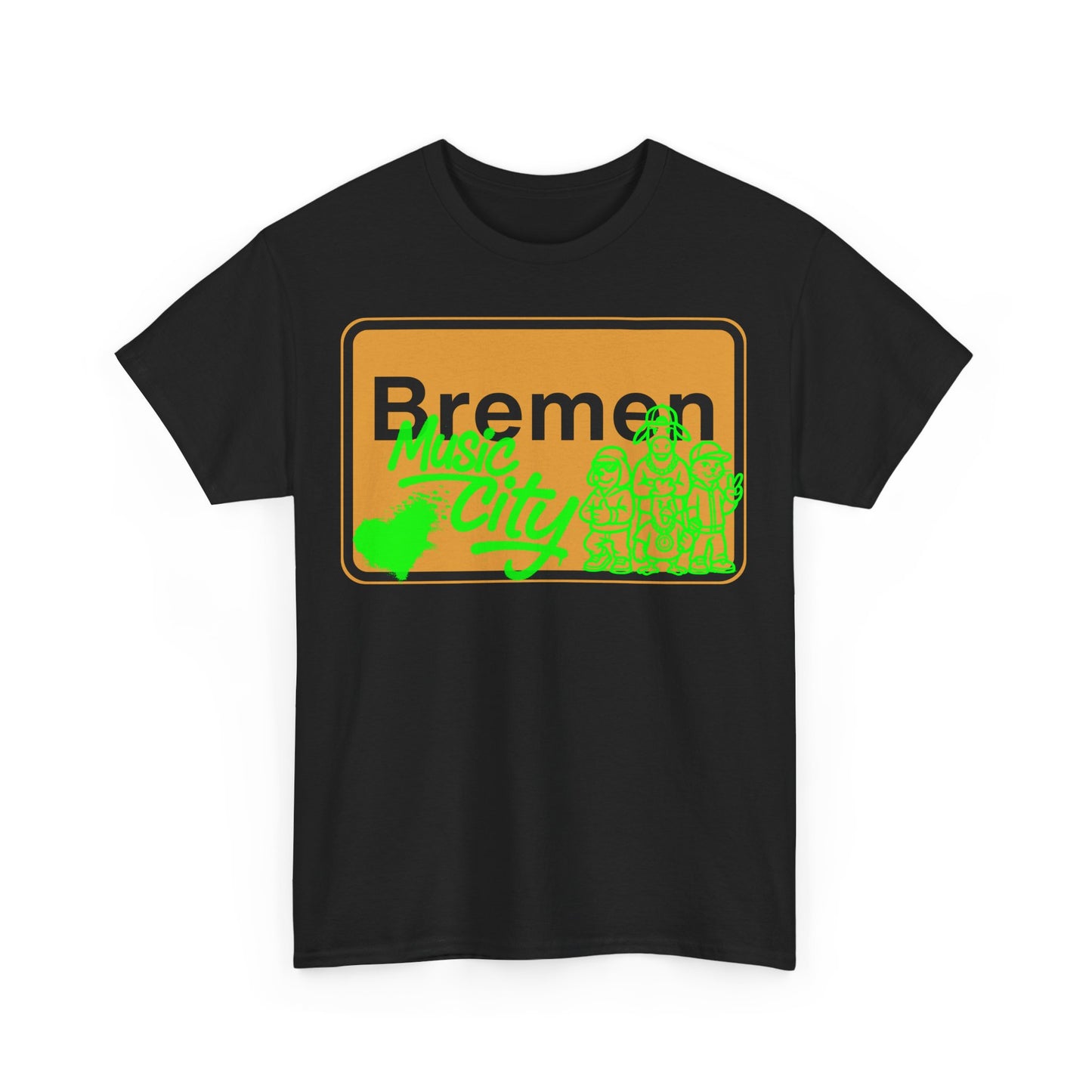 Bremen Ortsschild - Music City - T-Shirt