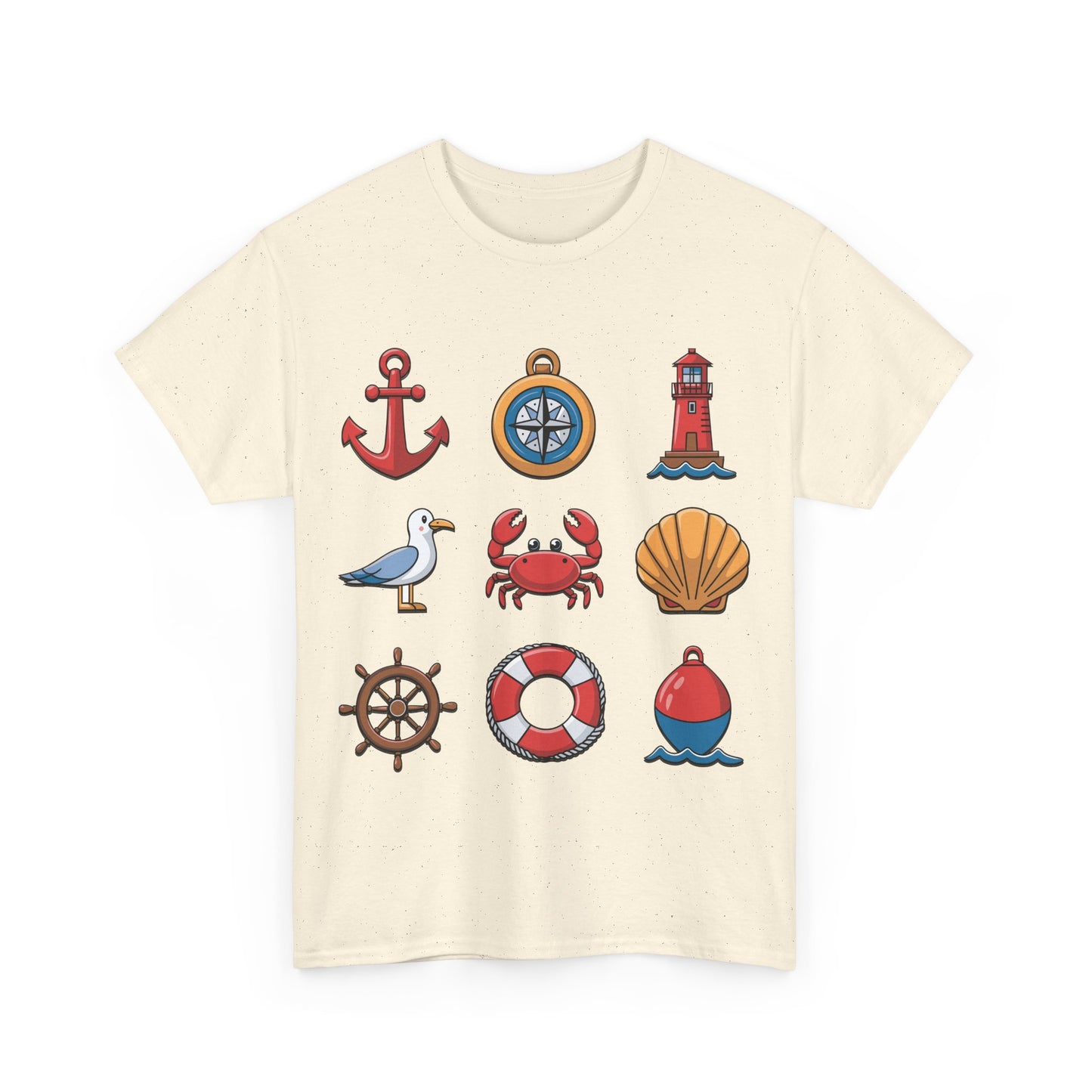 Maritime Symbole – Nordsee Icons – T-Shirt