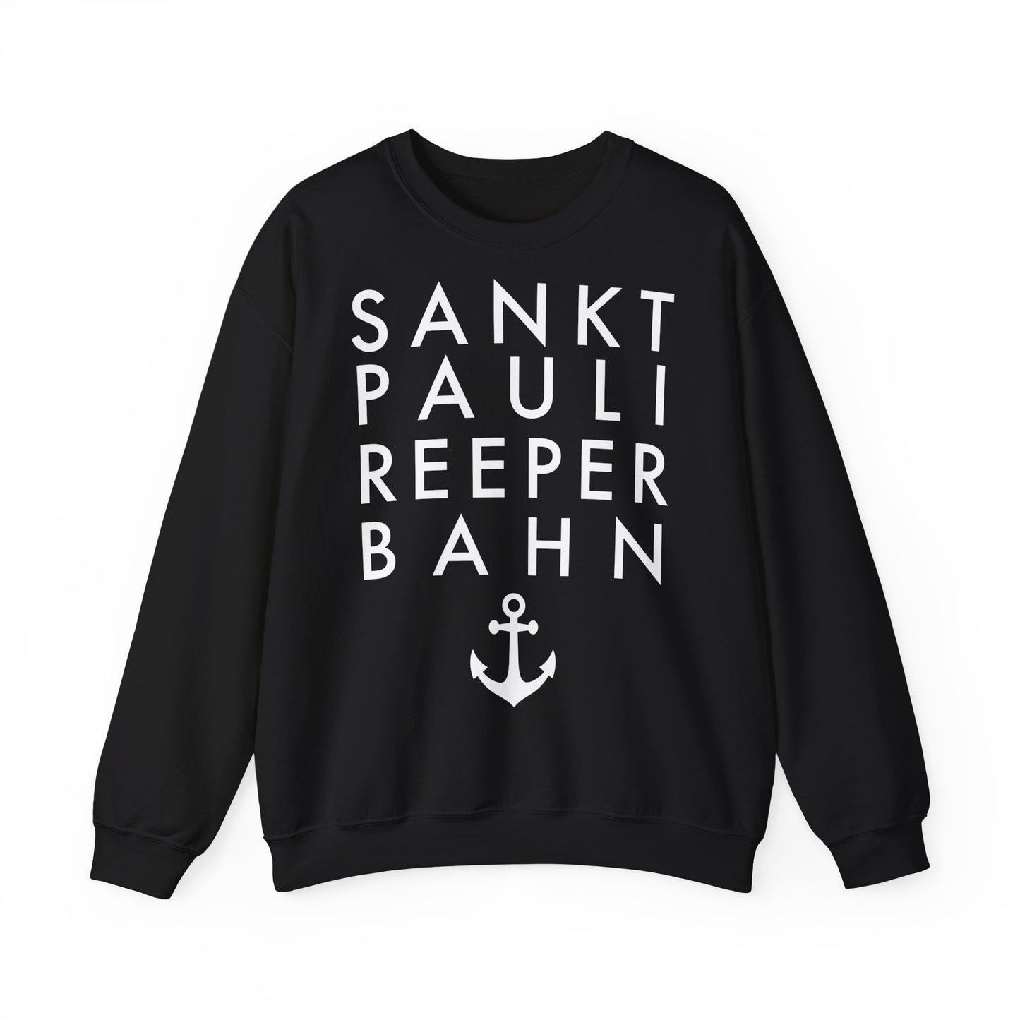 St. Pauli - Reeperbahn - mit Anker - Sweatshirt