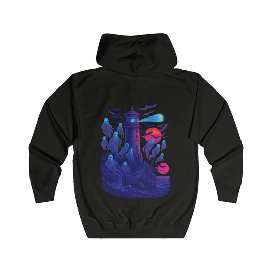 Geister-Leuchtturm - Synthwave - Jacke