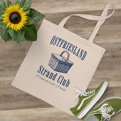 Ostfriesland - Strand Club - Picknickkorb - Baumwolltasche