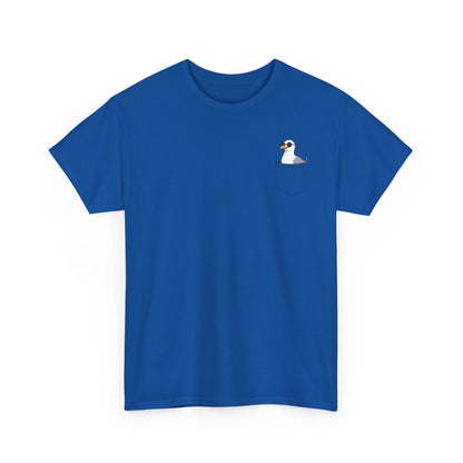 Möwe in der Brusttasche - T-Shirt