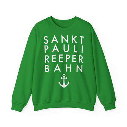 St. Pauli - Reeperbahn - mit Anker - Sweatshirt