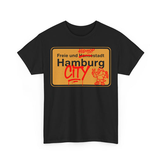 Hamburg - Ortsschild - Hip Hop City - T-Shirt