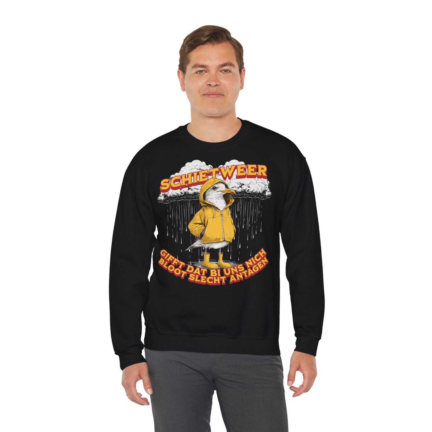Schietweer - Möwe im Ostfriesennerz - Sweatshirt
