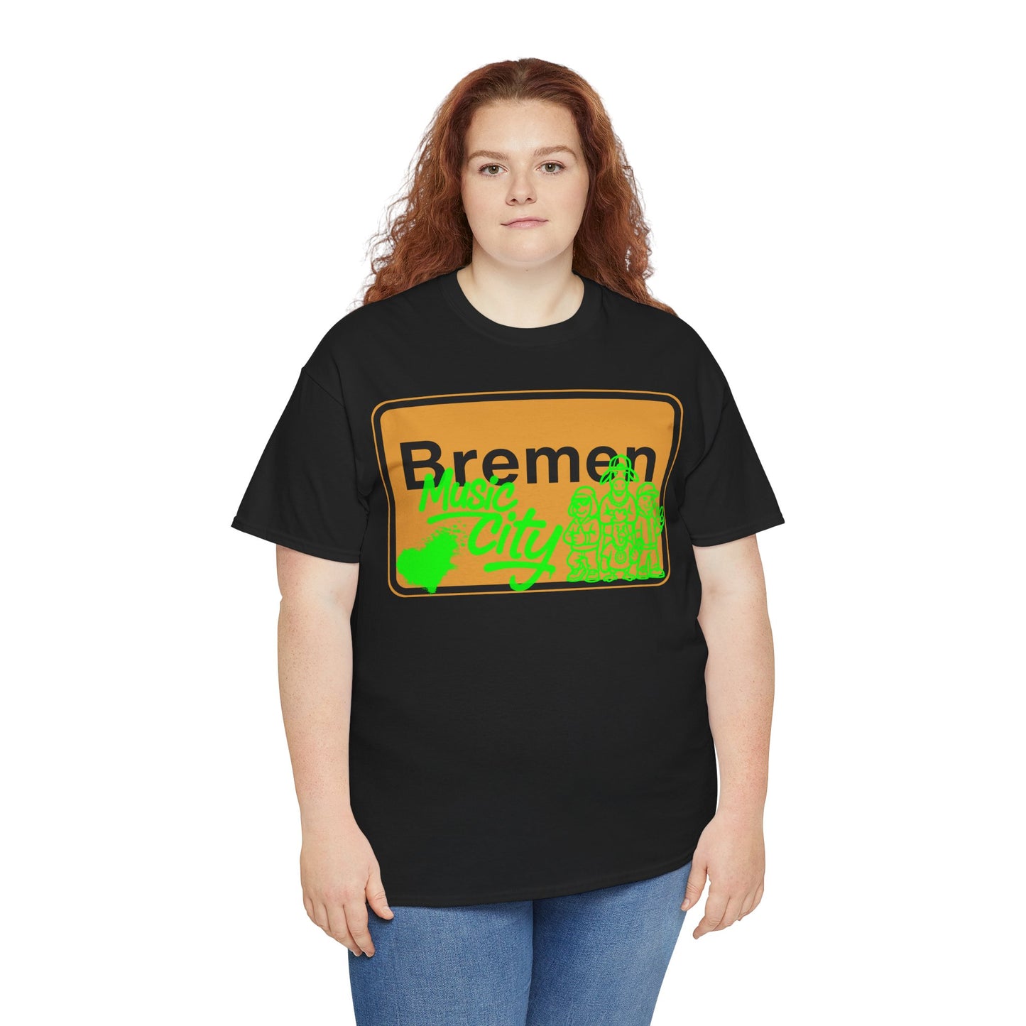 Bremen Ortsschild - Music City - T-Shirt