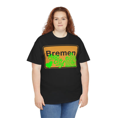 Bremen Ortsschild - Music City - T-Shirt