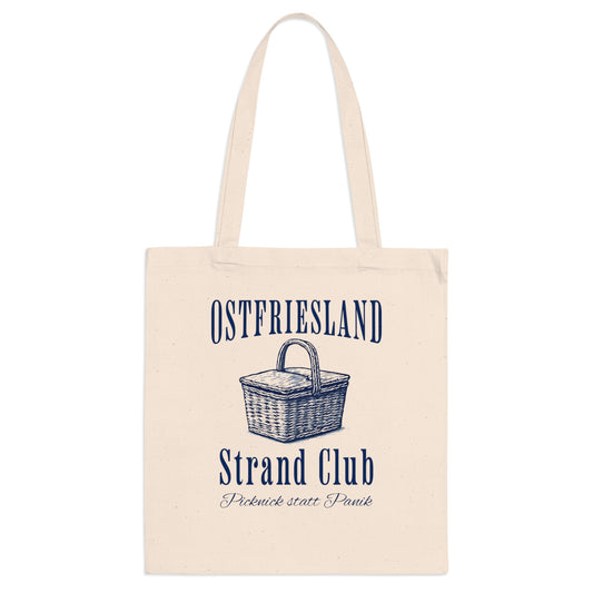 Ostfriesland - Strand Club - Picknickkorb - Baumwolltasche