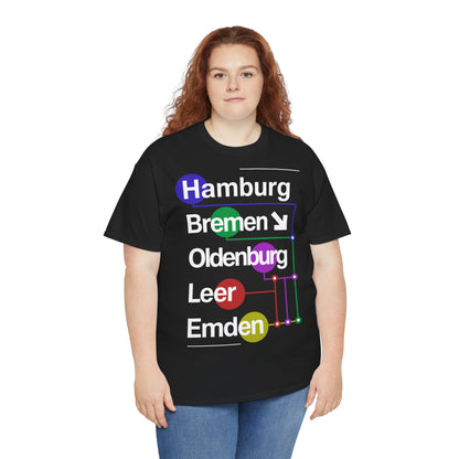 Nordroute - U-Bahn Style - T-Shirt