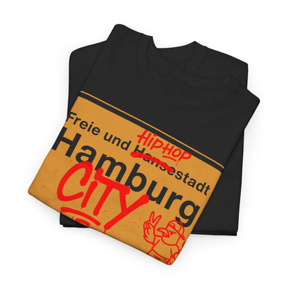 Hamburg - Ortsschild - Hip Hop City - T-Shirt