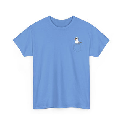 Möwe in der Brusttasche - T-Shirt