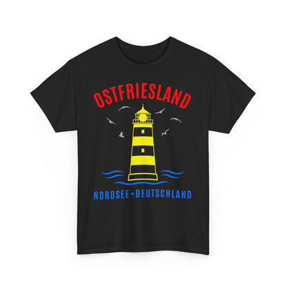 Ostfriesland Nordsee Deutschland Leuchtturm - T-Shirt