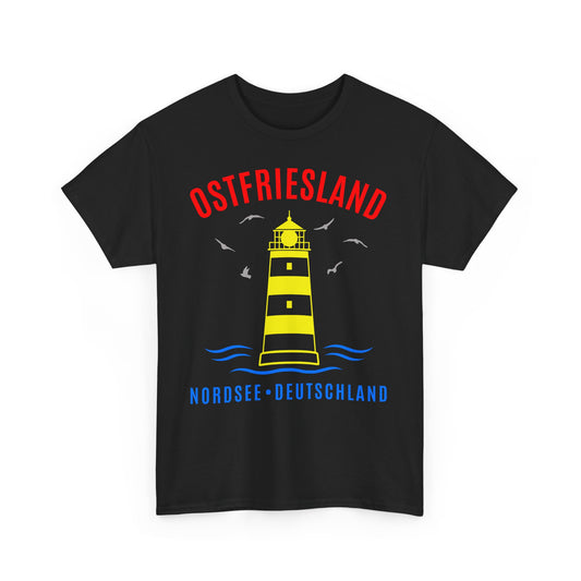 Ostfriesland Nordsee Deutschland Leuchtturm - T-Shirt