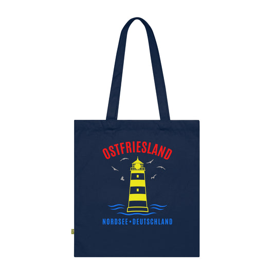 Ostfriesland Nordsee Deutschland Leuchtturm - Baumwolltasche