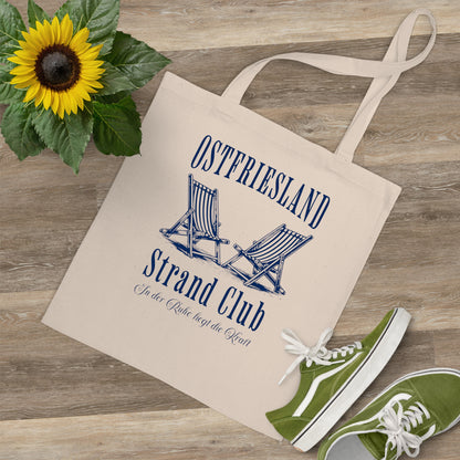 Ostfriesland - Strand Club - Strandliegen - Baumwolltasche
