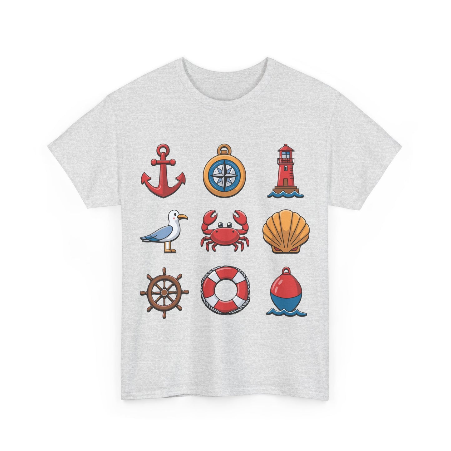 Maritime Symbole – Nordsee Icons – T-Shirt