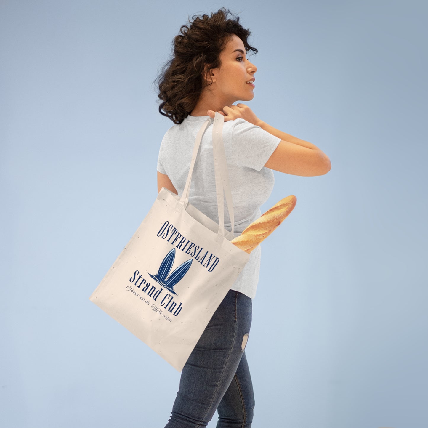 Ostfriesland - Strand Club - Surfbretter - Baumwolltasche