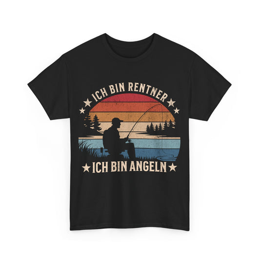 Ich bin Rentner – Ich bin Angeln - T-Shirt