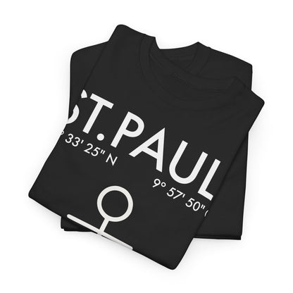 St. Pauli – Koordinaten mit Anker - T-Shirt