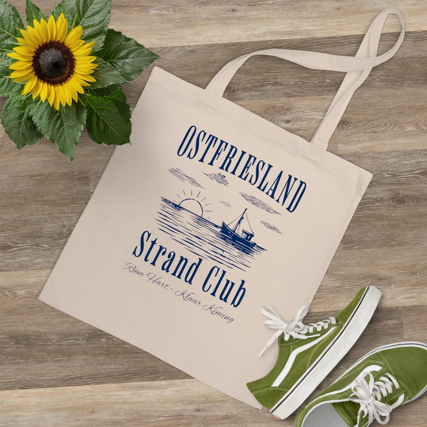 Ostfriesland - Strand Club - Fischkutter - Baumwolltasche