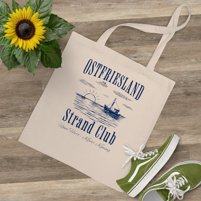 Ostfriesland - Strand Club - Fischkutter - Baumwolltasche