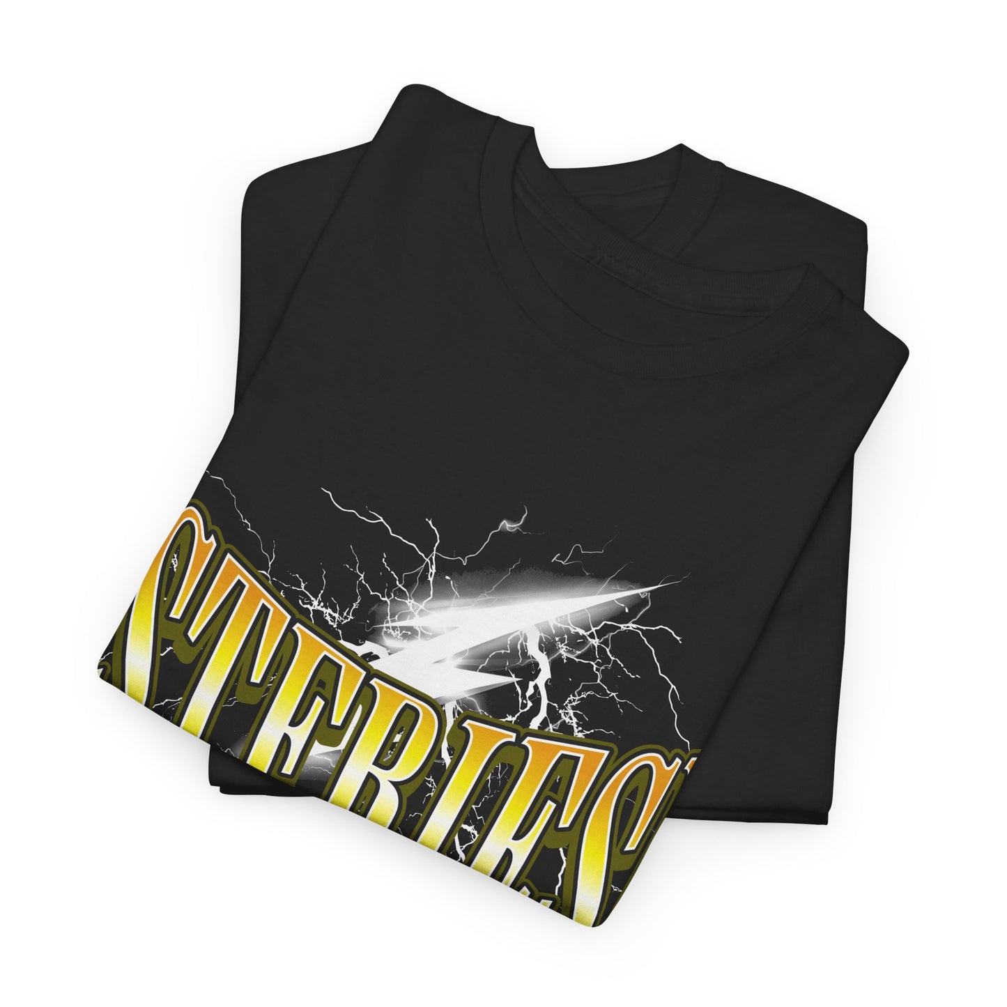 Ostfriese T-Shirt – Blitz & Power Design – Unisex Shirt in Schwarz