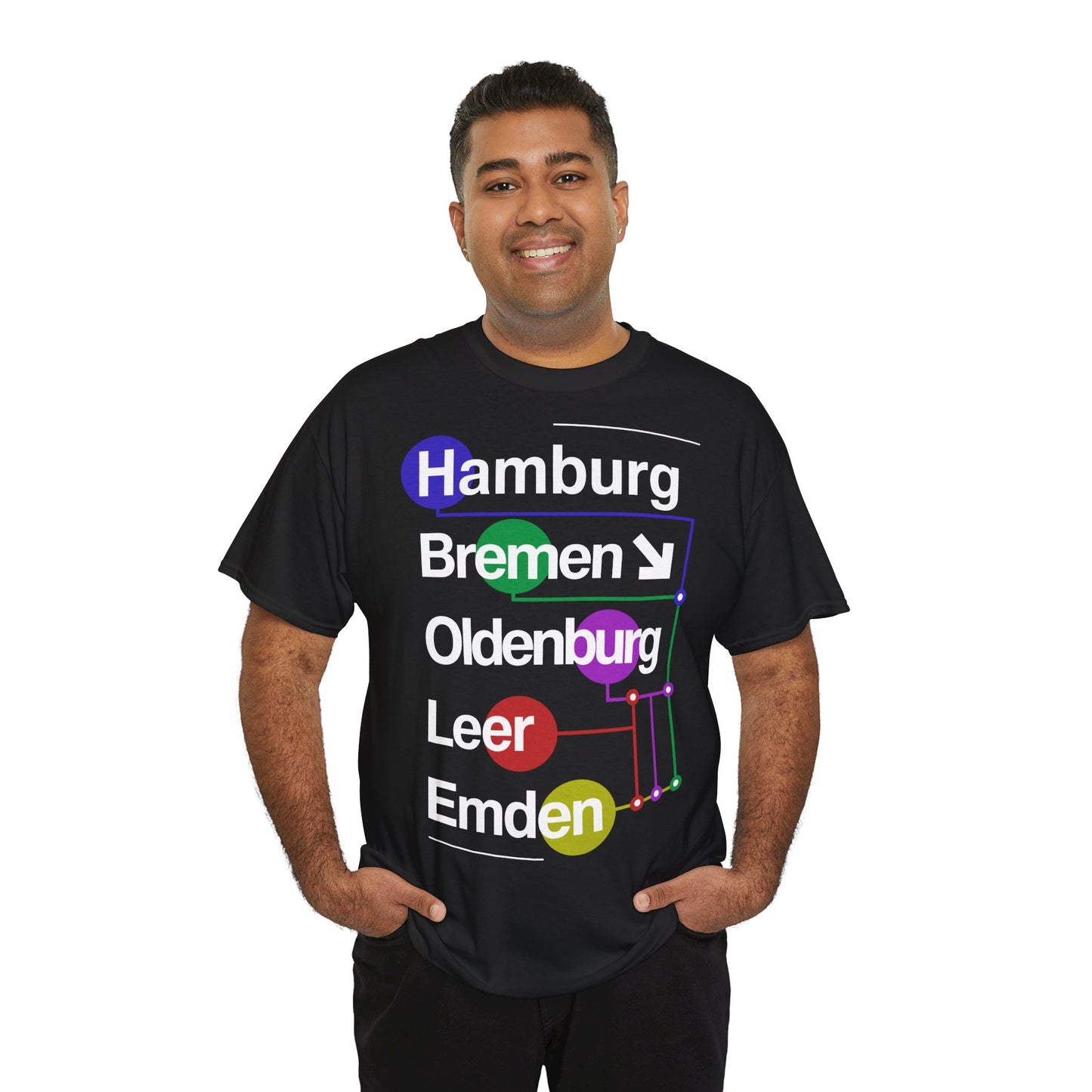 Nordroute - U-Bahn Style - T-Shirt