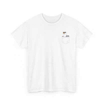 Möwe in der Brusttasche - T-Shirt