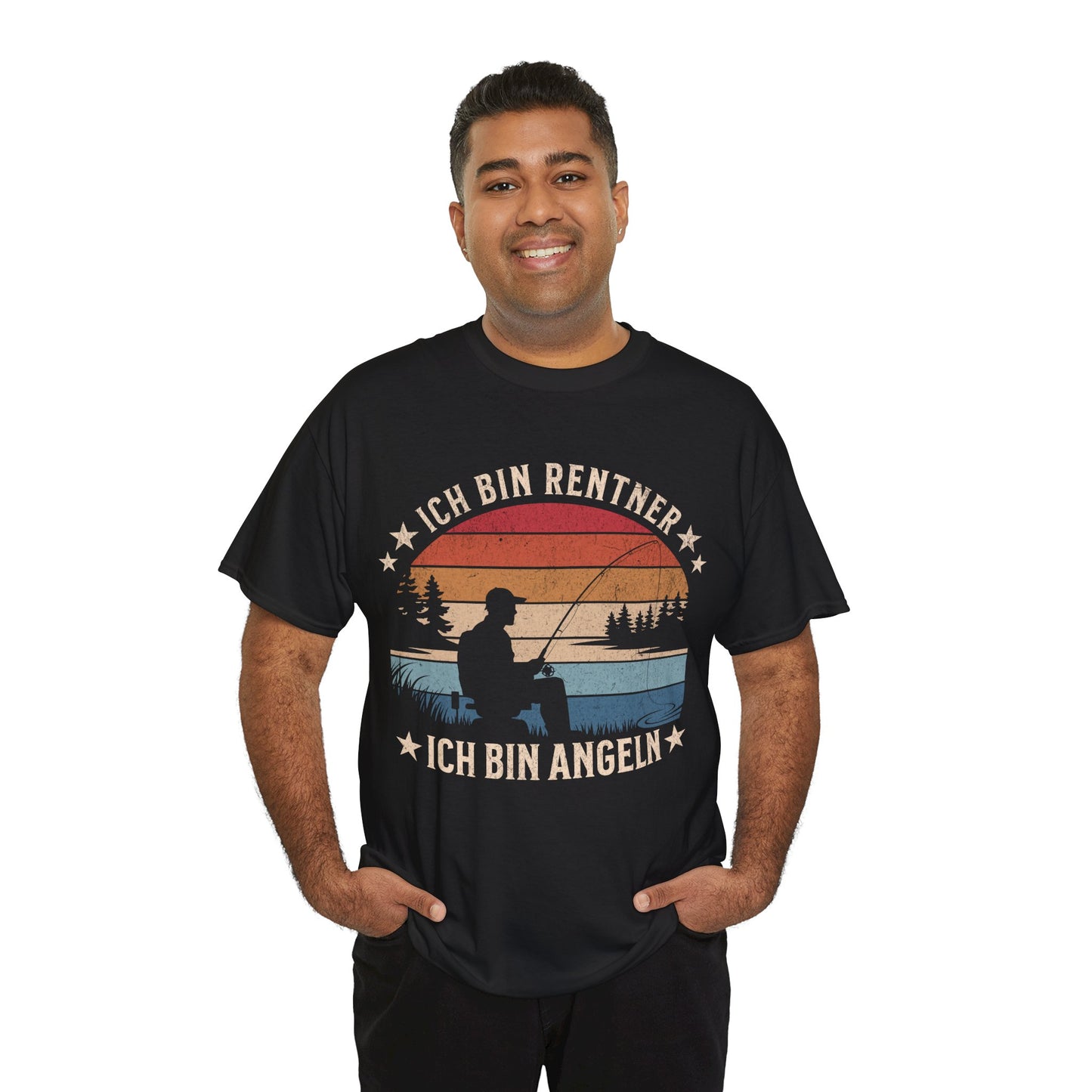 Ich bin Rentner – Ich bin Angeln - T-Shirt