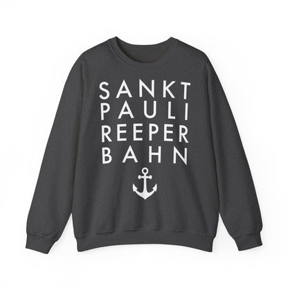 St. Pauli - Reeperbahn - mit Anker - Sweatshirt