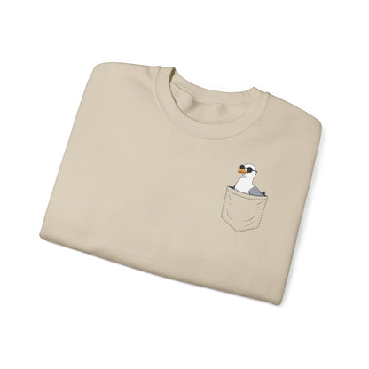 Möwe in Brusttasche - Sweatshirt