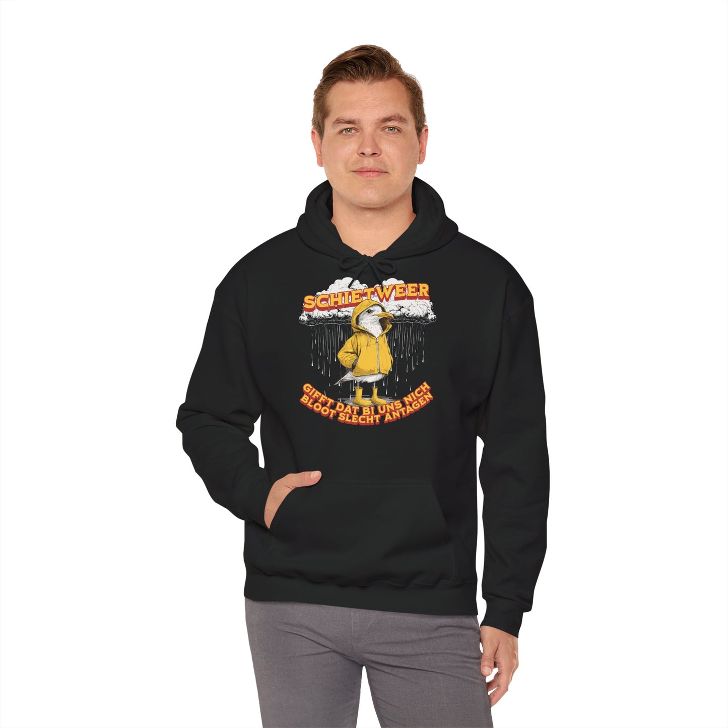 Schietweer - Möwe im Ostfriesennerz - Hoodie