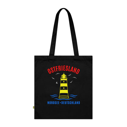 Ostfriesland Nordsee Deutschland Leuchtturm - Baumwolltasche