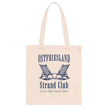 Ostfriesland - Strand Club - Strandliegen - Baumwolltasche