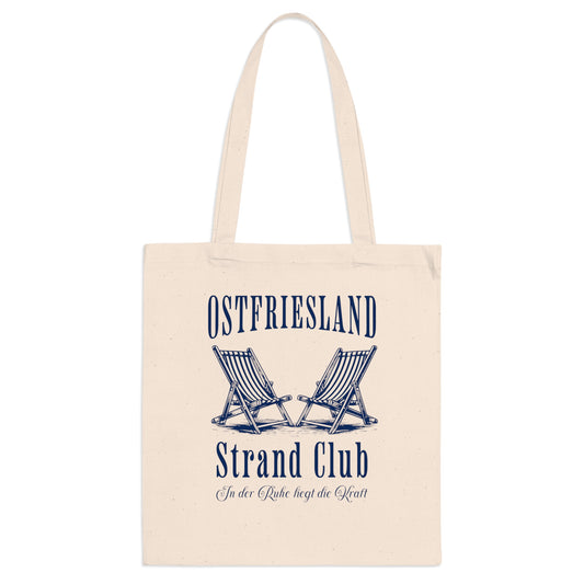 Ostfriesland - Strand Club - Strandliegen - Baumwolltasche