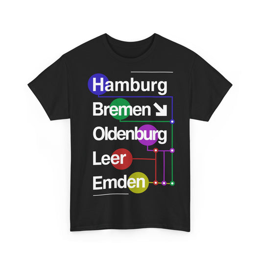 Nordroute - U-Bahn Style - T-Shirt