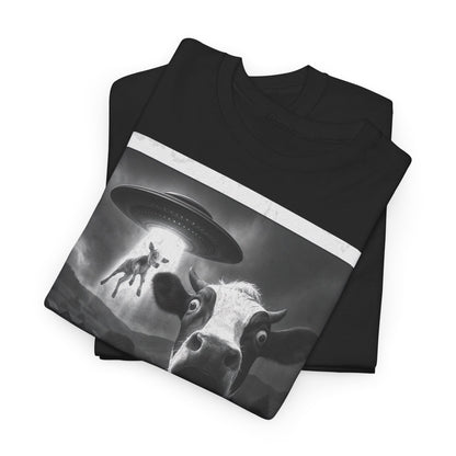 Alien Kuh Entführung Polaroid - T-Shirt