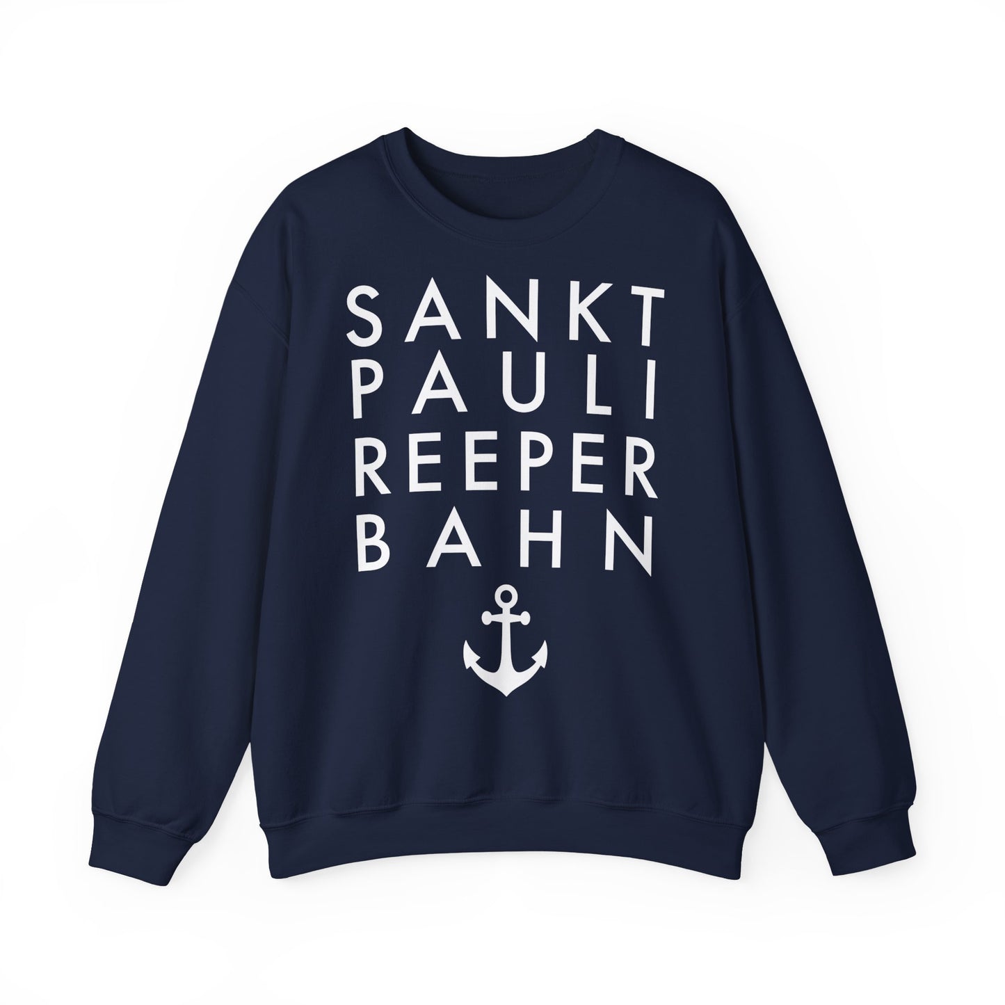 St. Pauli - Reeperbahn - mit Anker - Sweatshirt