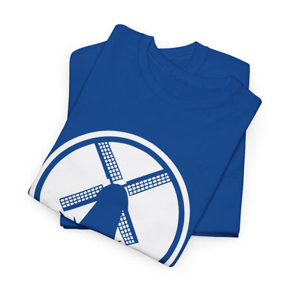 Ostfriesland T-Shirt – Jurassic Style Mühlen Design – Unisex T-Shirt - Blau