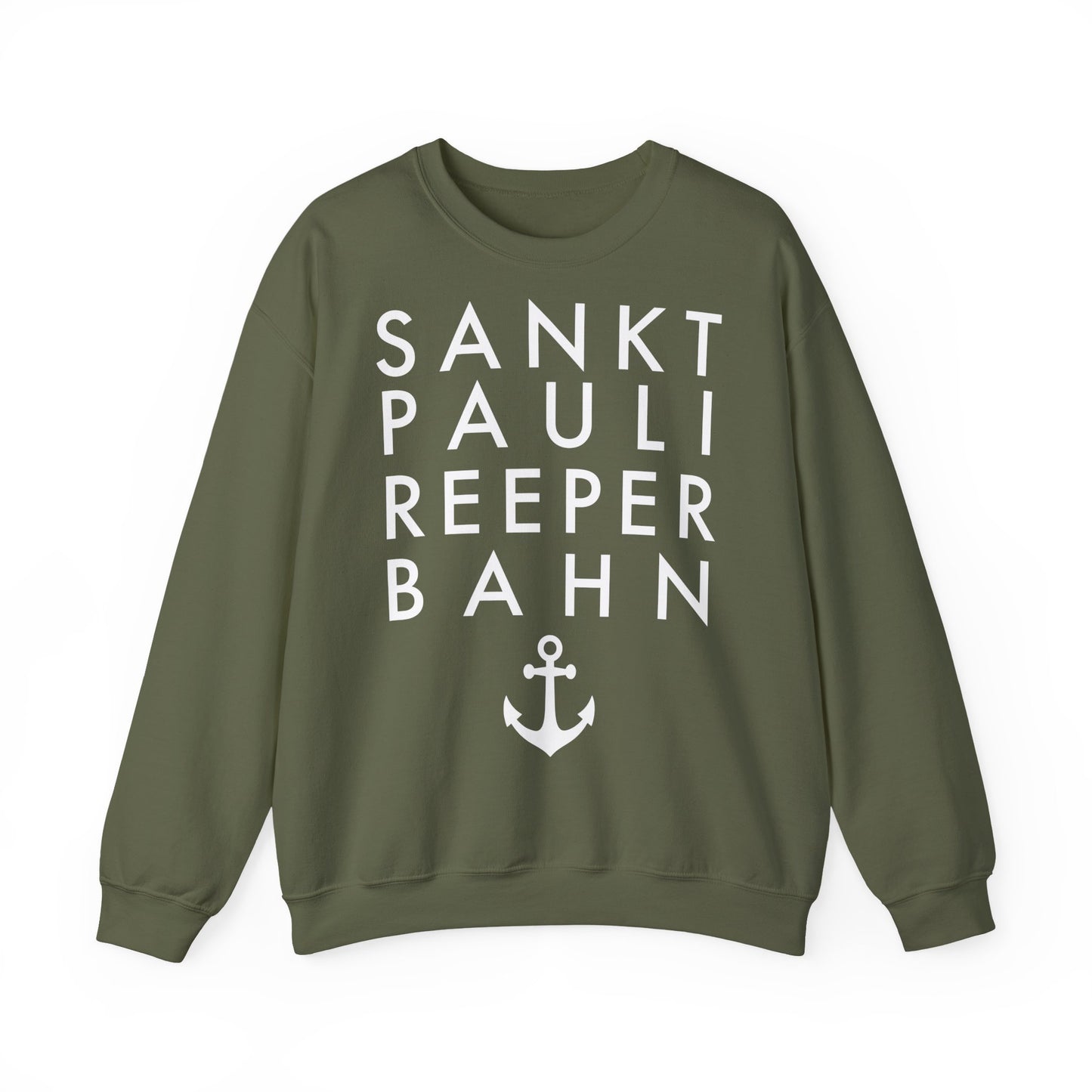 St. Pauli - Reeperbahn - mit Anker - Sweatshirt