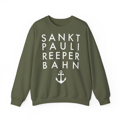 St. Pauli - Reeperbahn - mit Anker - Sweatshirt