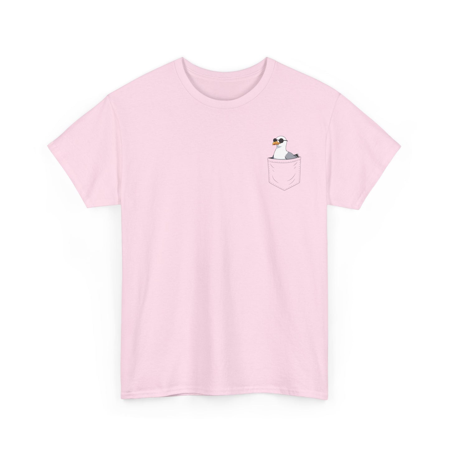 Möwe in der Brusttasche - T-Shirt